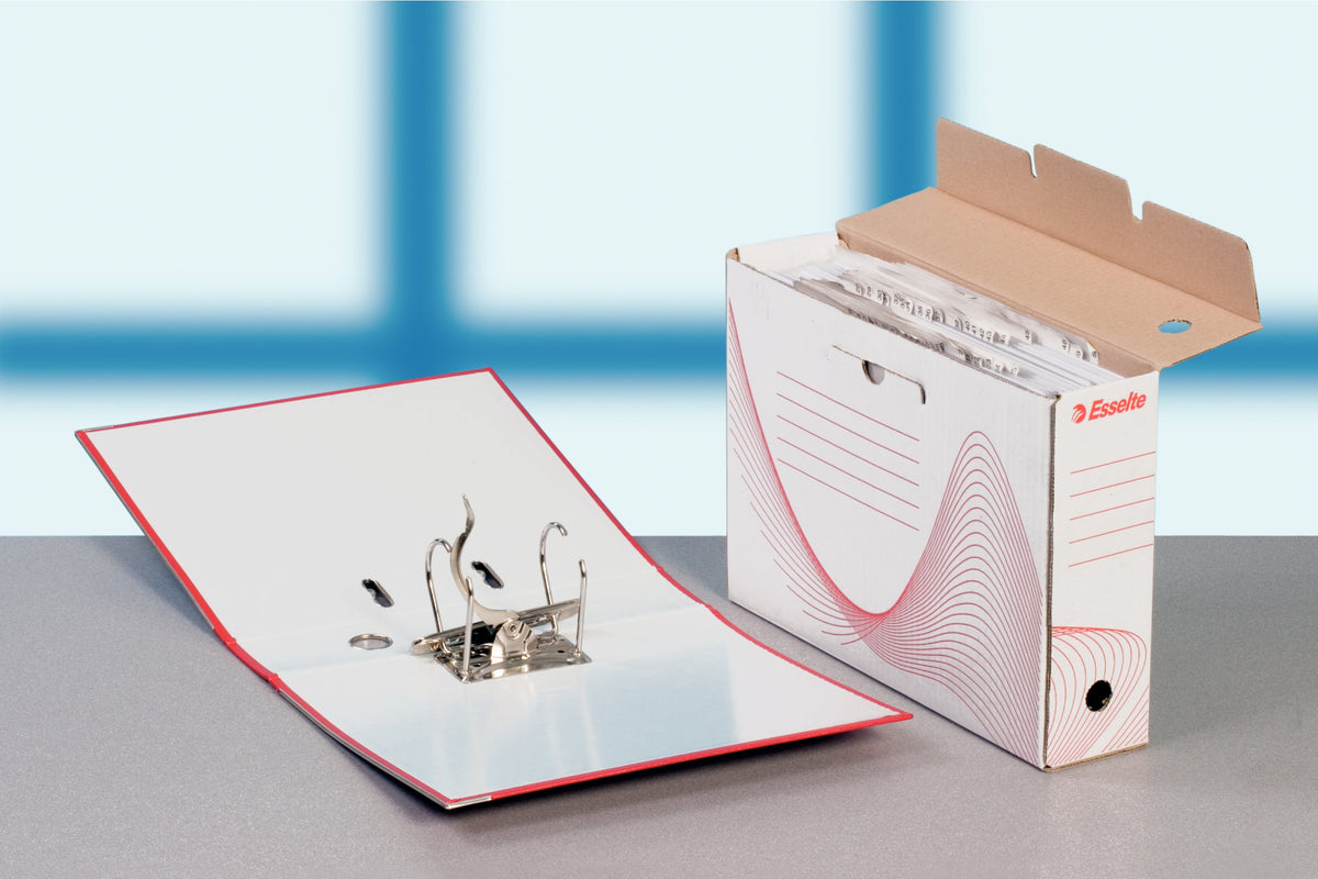 Esselte A4 Standard Archiving Box, White, Pack of 10