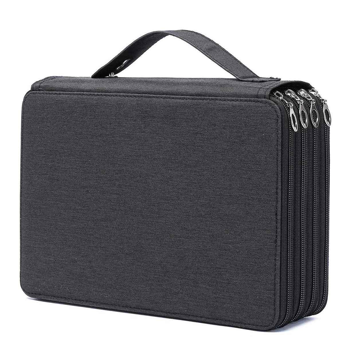 YOUNGCOL 200 Slots Colored Pencil Case Holder Large Capacity Color pencil organizer Storage (Black