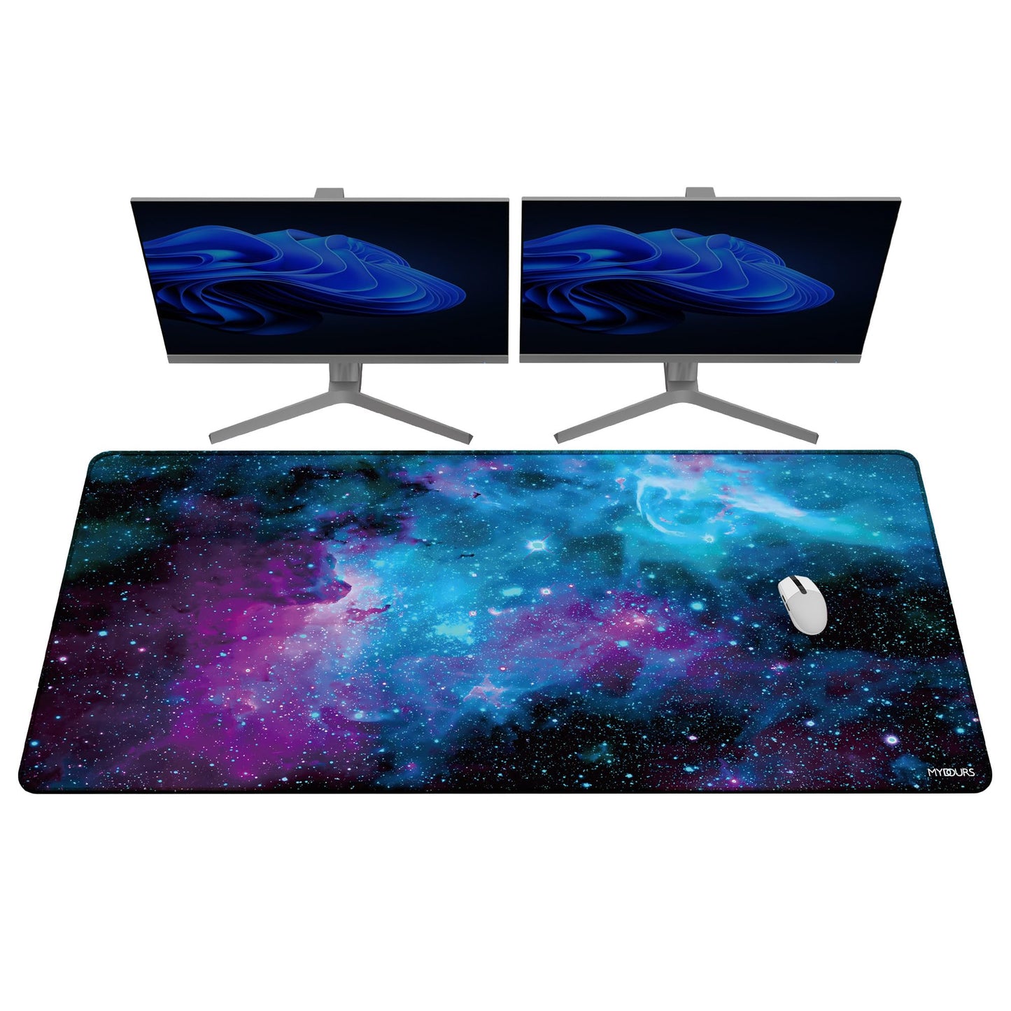 Mydours 59" x 28" Gaming Mouse Pad, XXXL Full Desk Pad (Purle Universe)