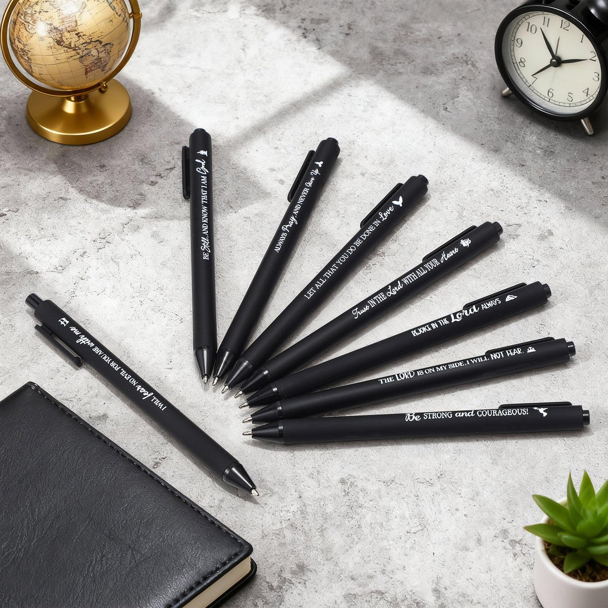 Sayglossy 80 Pcs Bible Verse Pens Christian Ballpoint Pens Inspirational Quotes Writing Tool Small