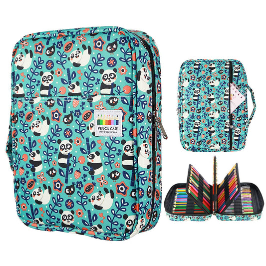 YOUSHARES Colored Pencil Case 220 Slots Pen Case Organizer With Handy Wrap & Zipper, Multilayer