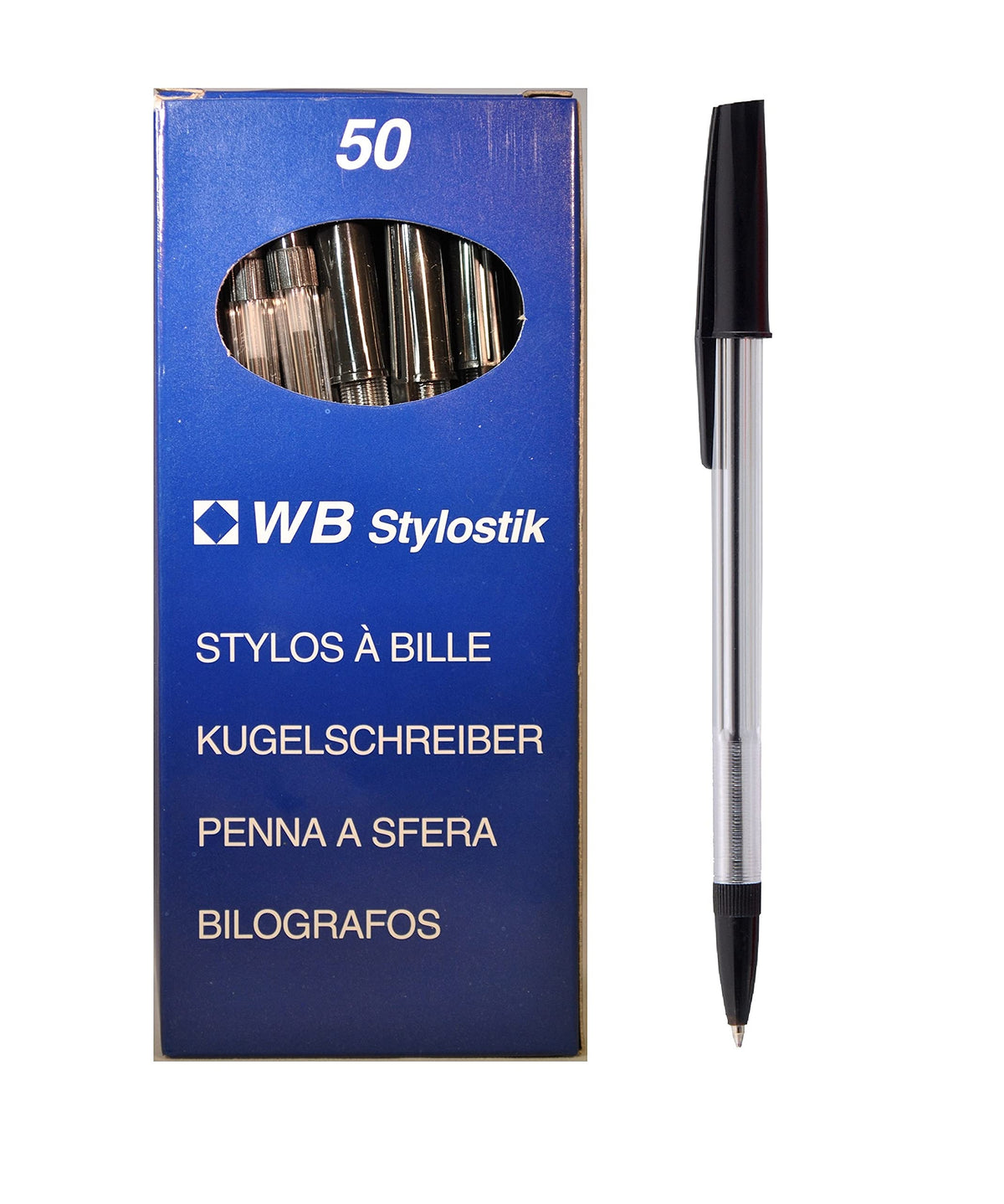 3 XStylostik Black Pens Pack of 50 Biros