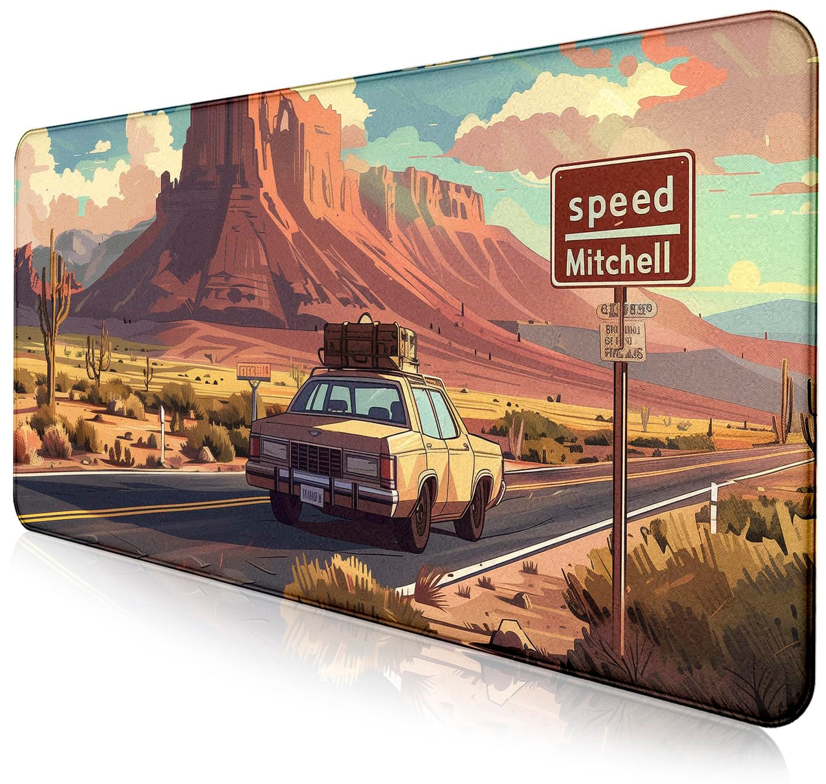 Natural Mountain View Gaming Computer Keyboard Pad, Computer Mouse Pad