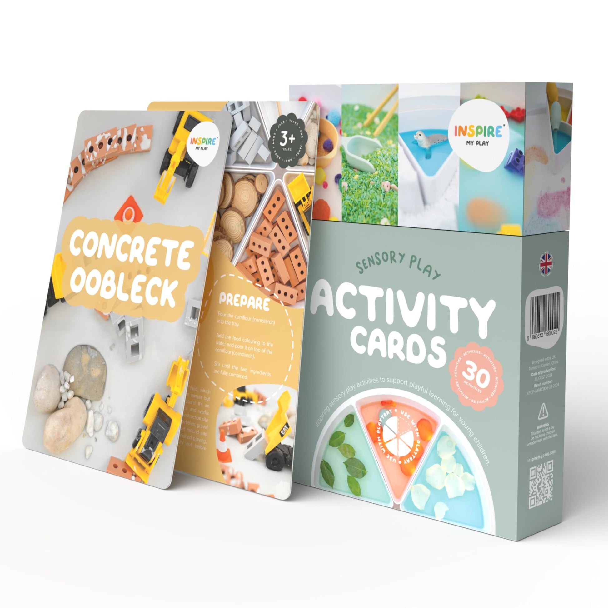 30 x Sensory Play Activity Cards for 2 Years Plus