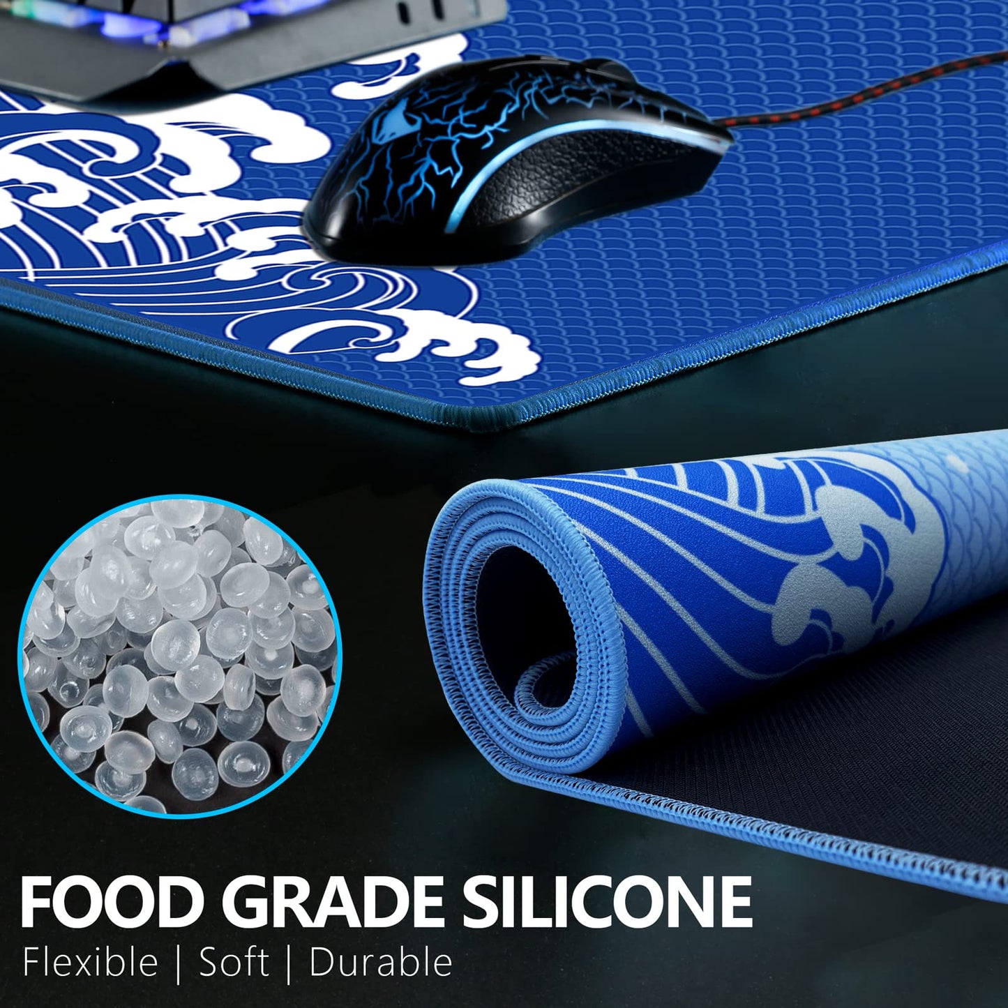 X-Raypad Aqua Control Plus Wave Gaming Mouse Pad, Ultra-High Precision Mouse Pad with Perfect Speed