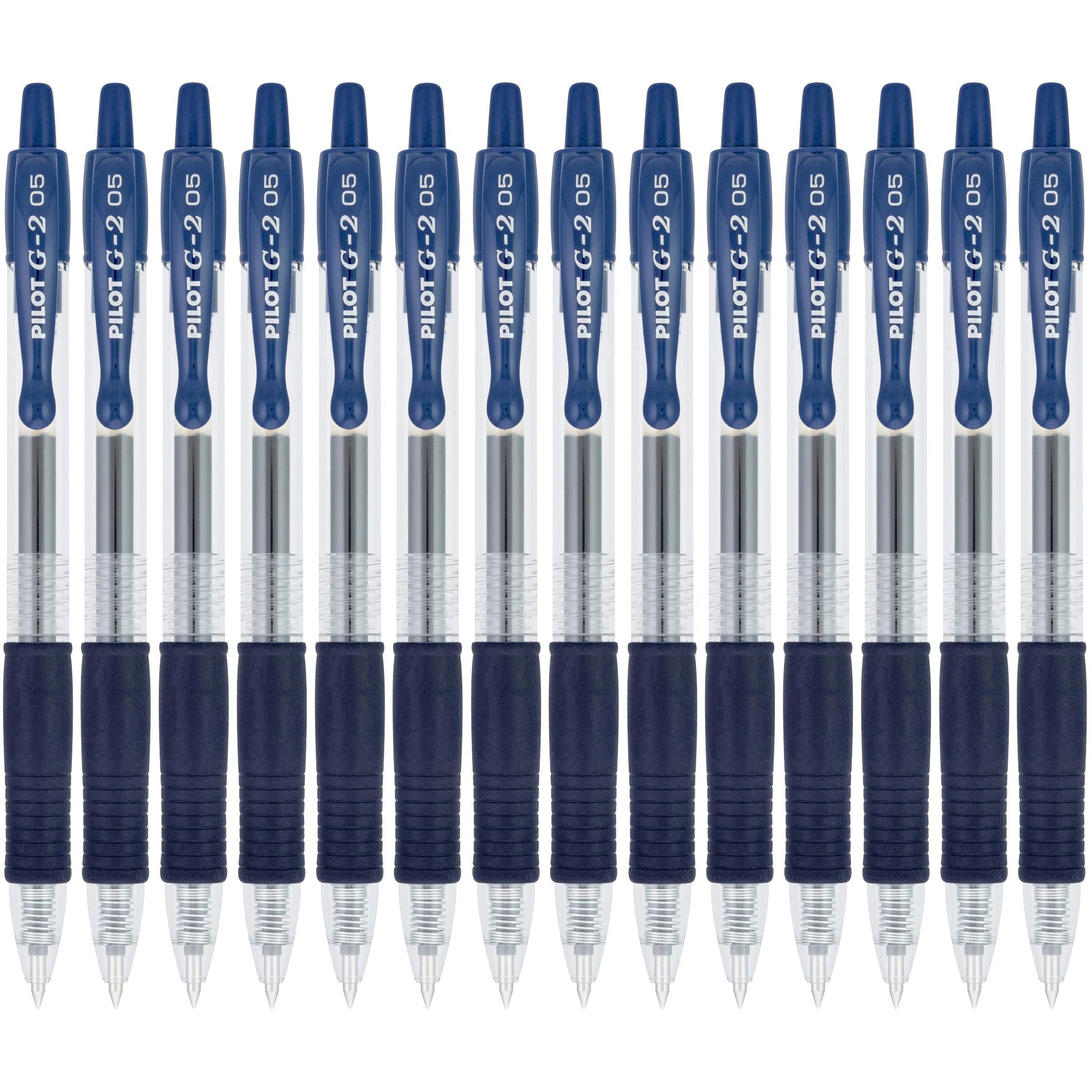 Pilot, G2 Premium Gel Roller Pens, Extra Fine Point 0.5 mm, Pack of 14, Navy