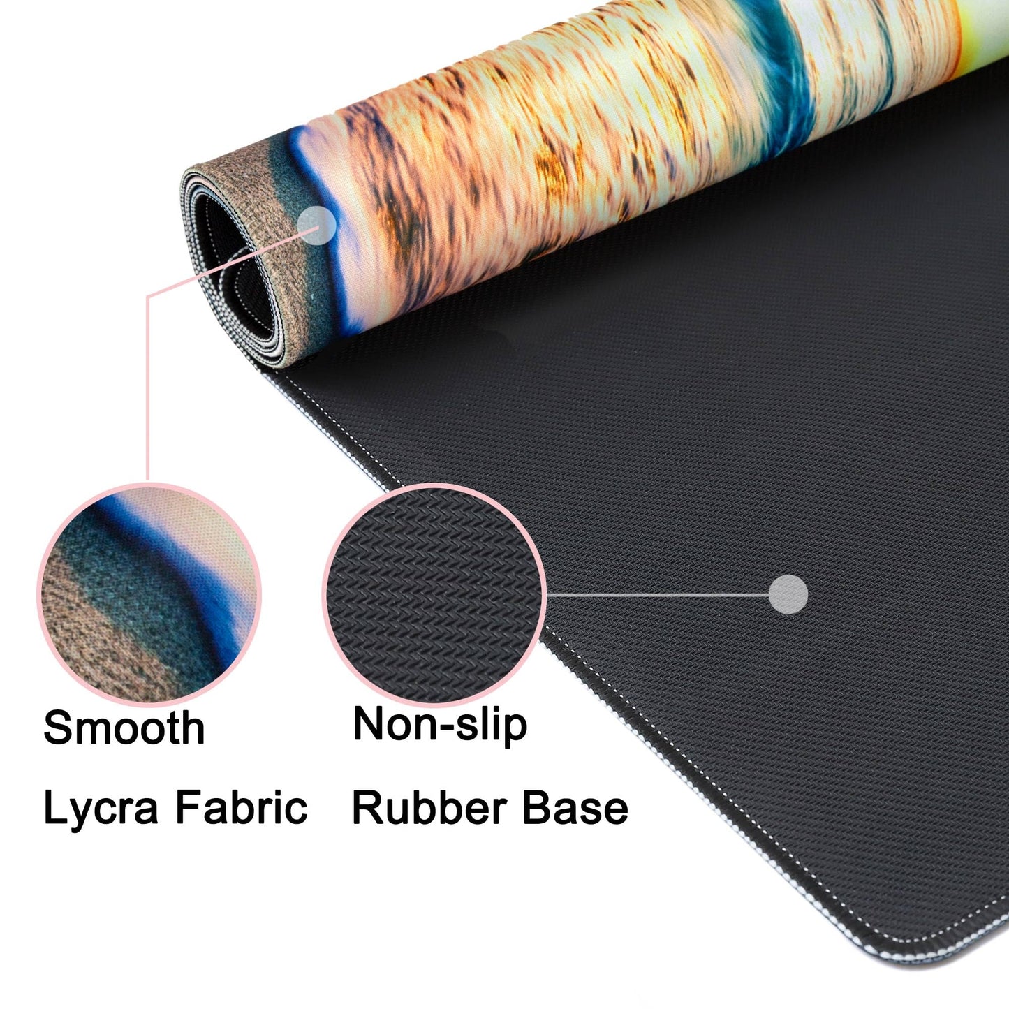 Wiabsi Desk Mat Pad,Large XXL Extended Mouse Pad Mat for Desktop Keyboard