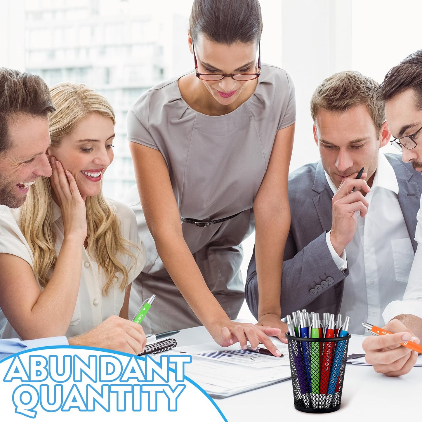 Yeaqee 100 Pcs Motivational Pens, Multicolored, Member