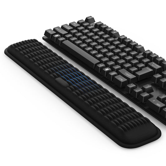 MEKASS Keyboard Wrist Rest, Soft Memory Foam Wrist Support, Keyboard Hand Rest Pad for Wrist Pain