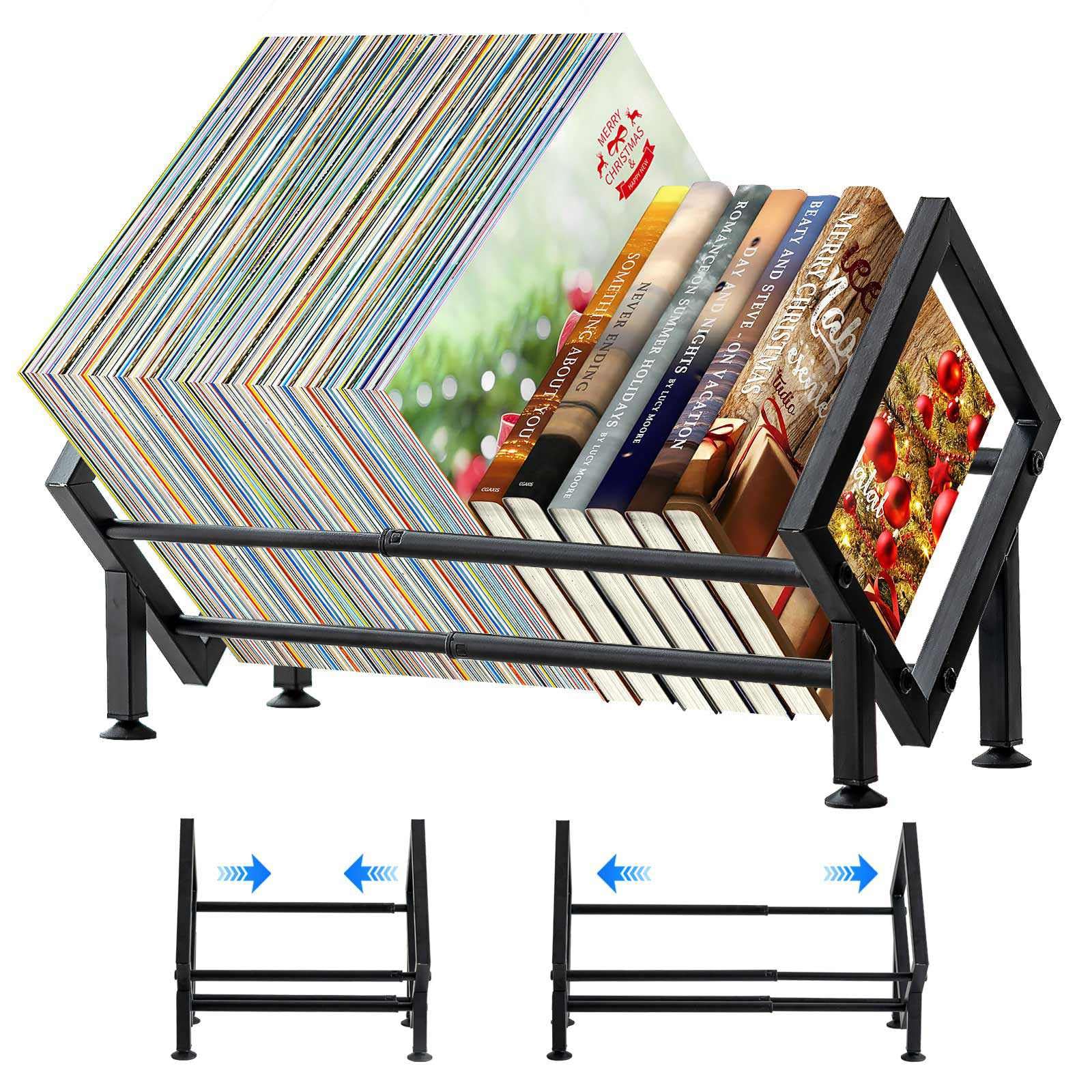 Adjustable Desktop Bookshelf for Desk Book Organizer, Tilting Tabletop Bookshelf in Office
