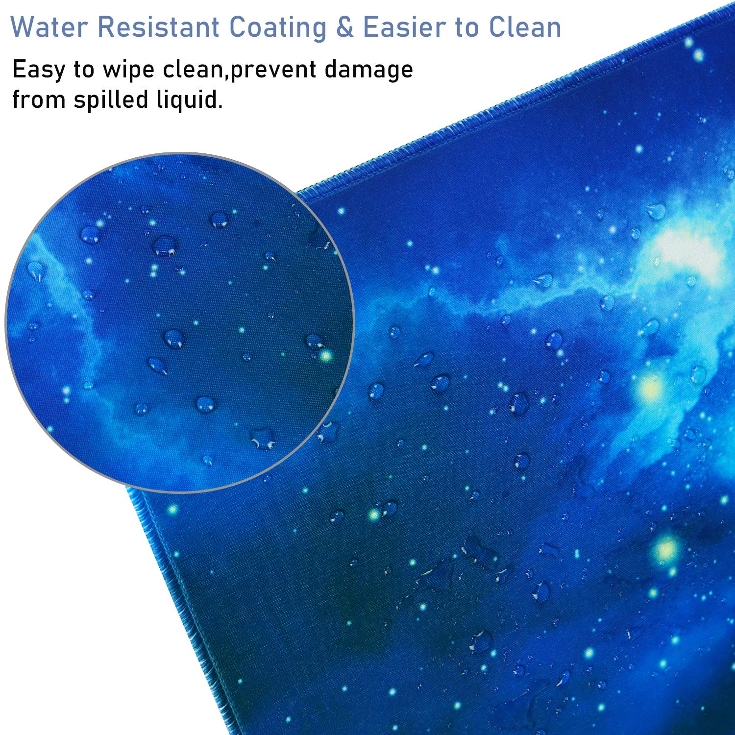 Extended Large Mouse Pad, Gaming Mouse Pad with Nonslip Base- Blue