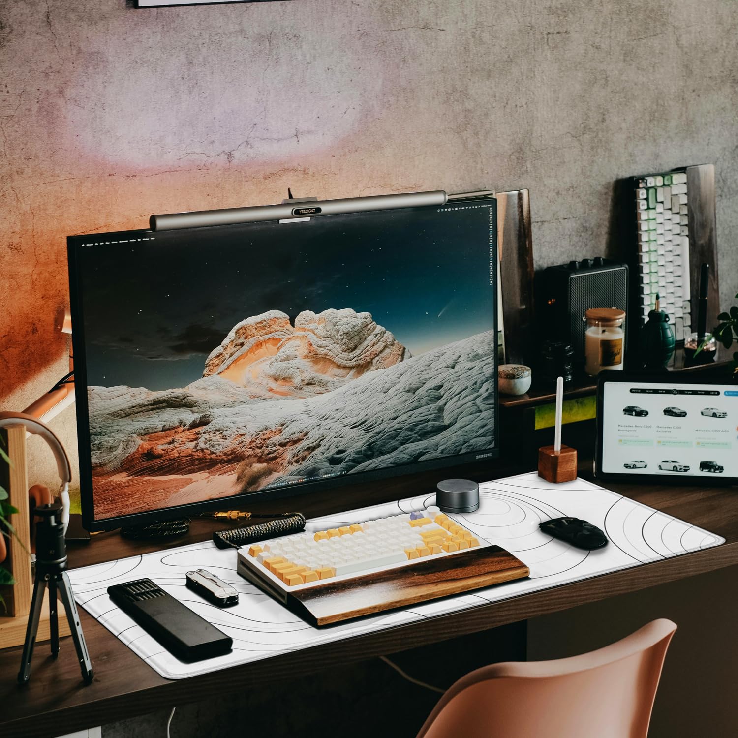 Large Mouse Pad, 31.5" x15.7" Large Mat with Superior Micro-Weave Cloth, Water Resist Keyboard