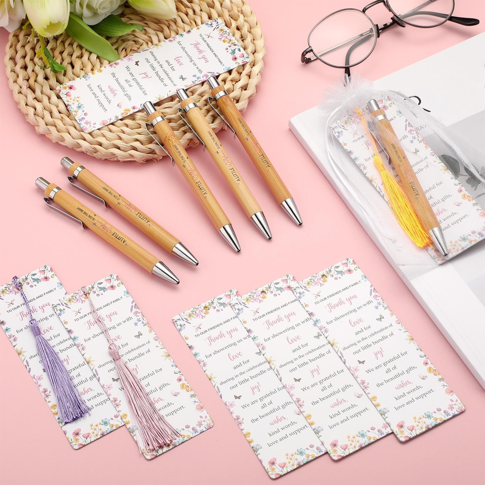 Gilprop 50 Sets Wildflower Baby Shower Gender Reveal Favors for Guests
