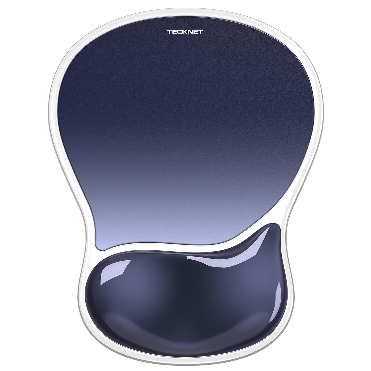 TECKNET Gel Mousepad with Wrist Rest, Ergonomic Mouse Pad, Dark Blue