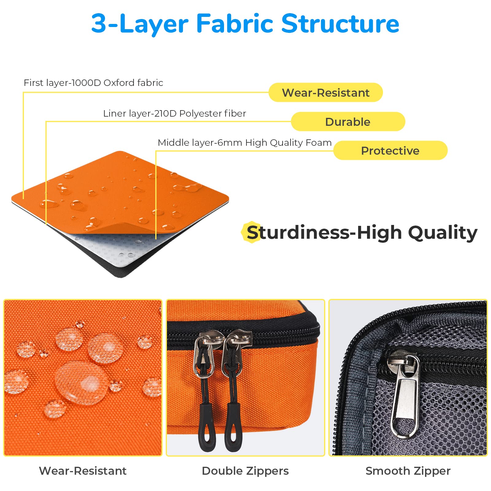 ECHSRT Pencil Case for Men Women, Large Pen Bag for Adults, Portable Pencil Pouch Aesthetic with