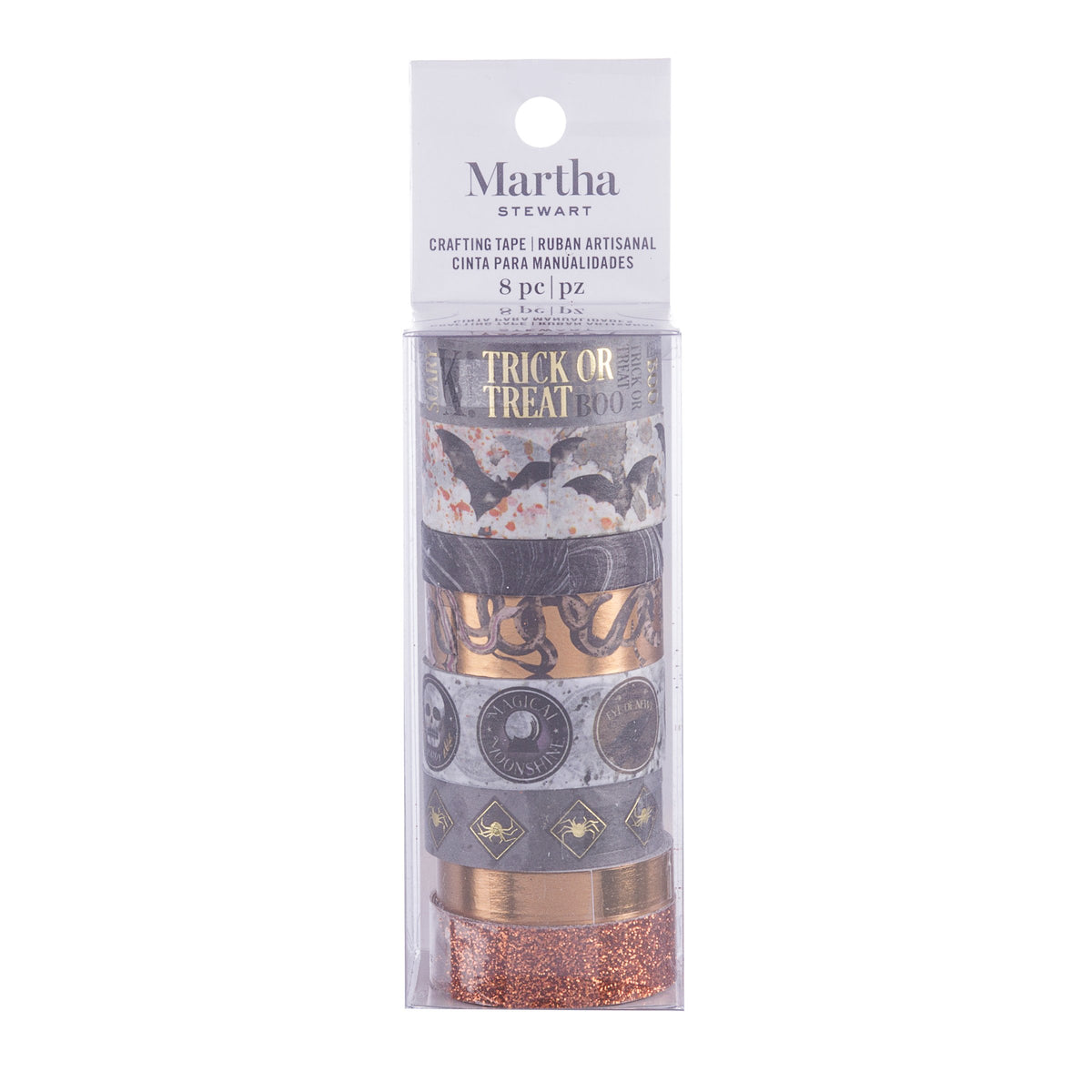 Martha Stewart Bats Washi Tape, Green Black