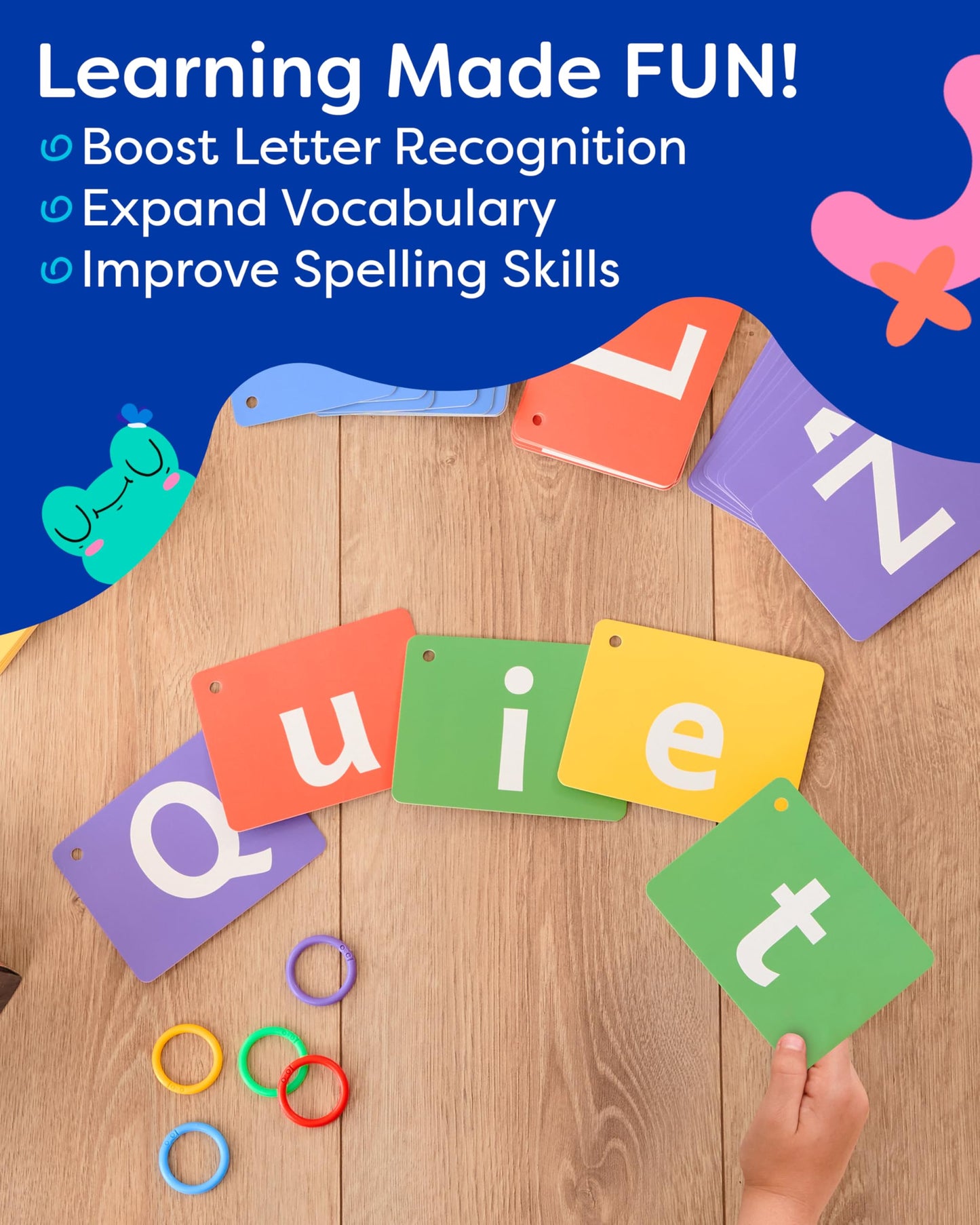 Alphabet Flash Cards - Thick ABC Flash Cards for Kids