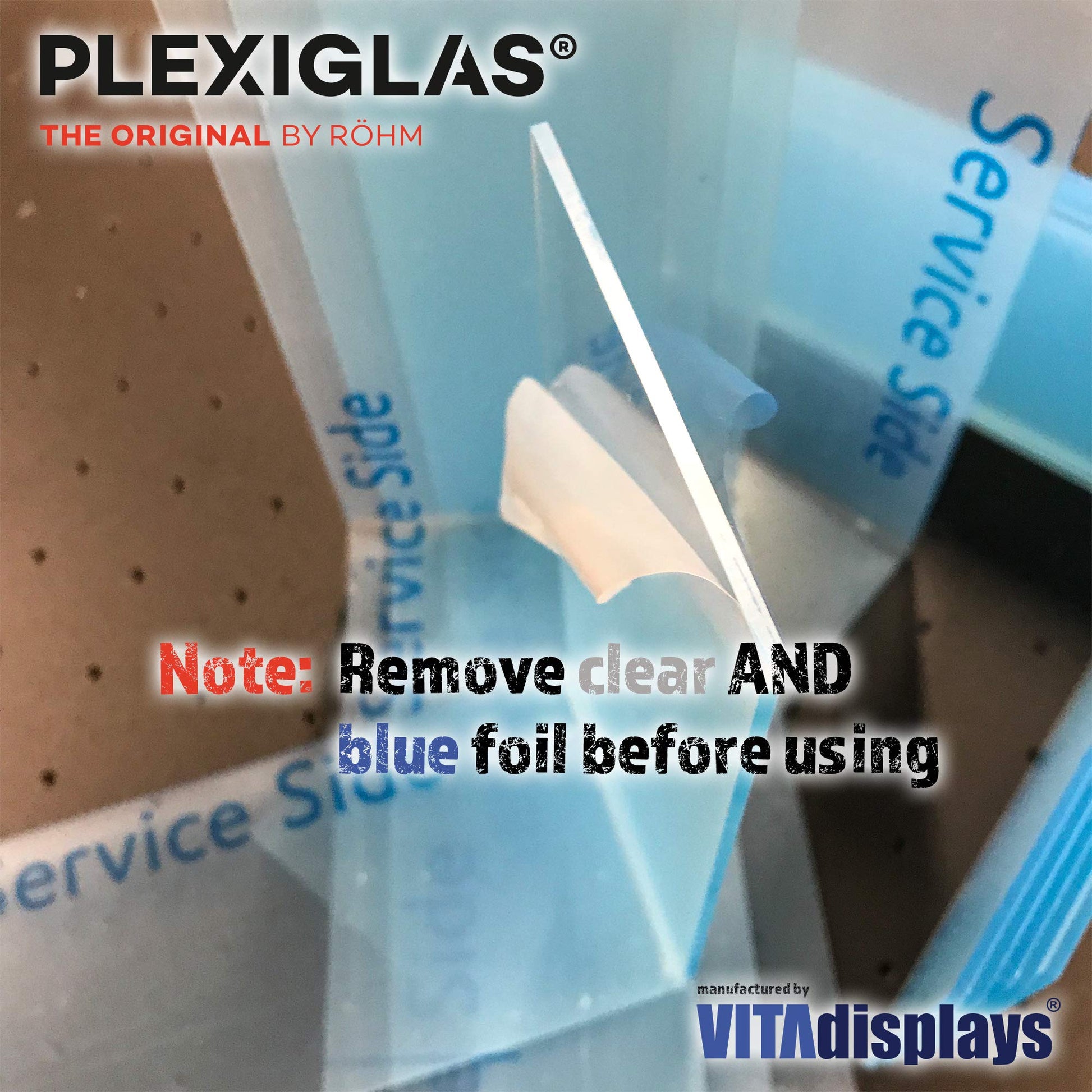 VitAdisplays Eco Bookends Height 8.0 cm as Clamp Stand Made of Original Plexiglas for e.g.