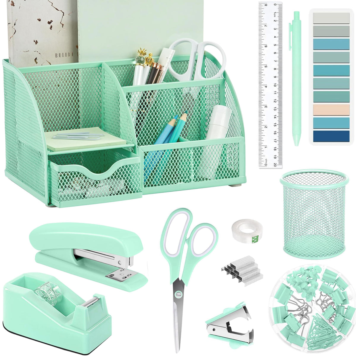 Scindaly Office Desk Accessories 12-Piece & Desk Organizers and Accessories