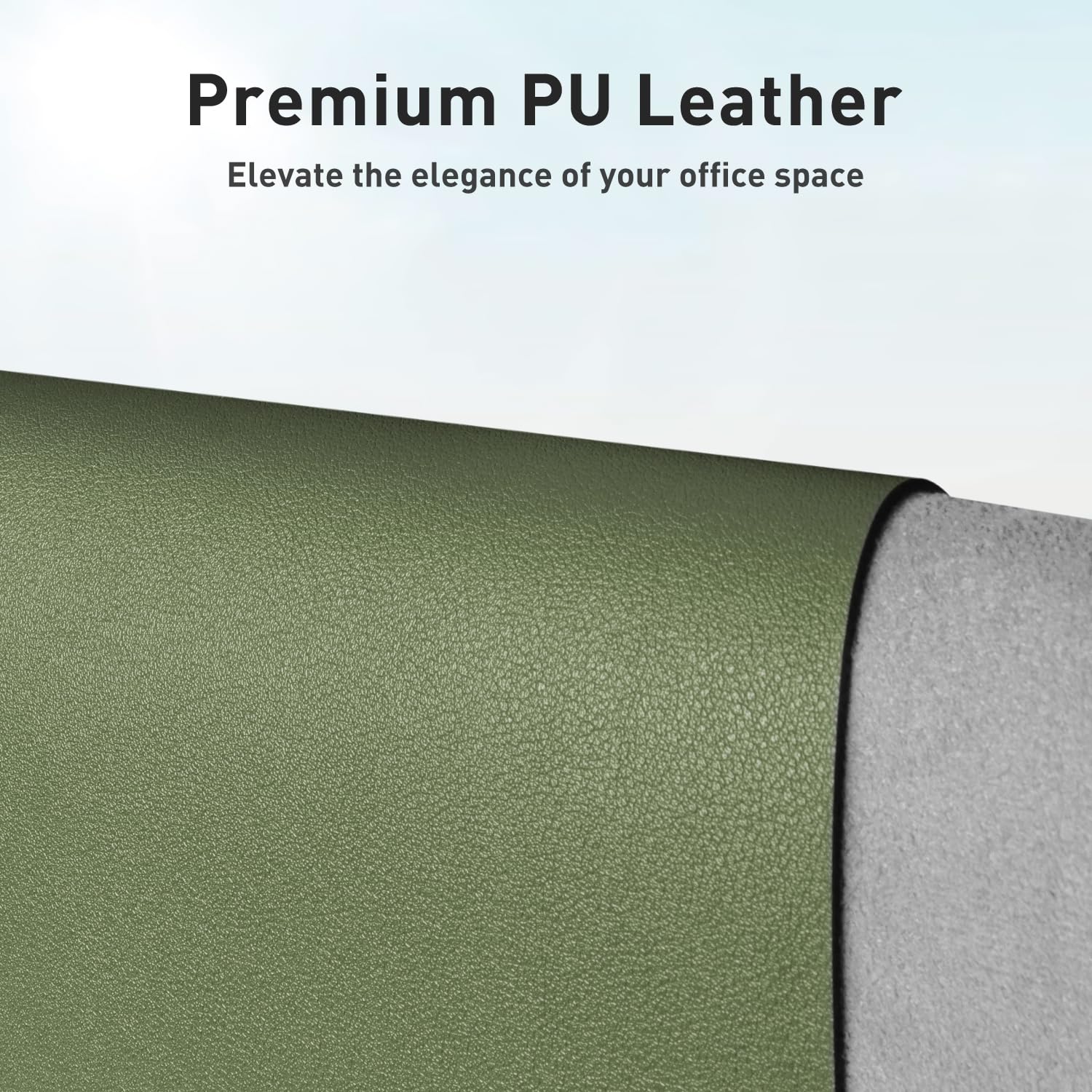Aothia Leather Desk Pad Protector, Mouse Pad, Office Desk Mat, Non-Slip PU Leather Desk Blotter