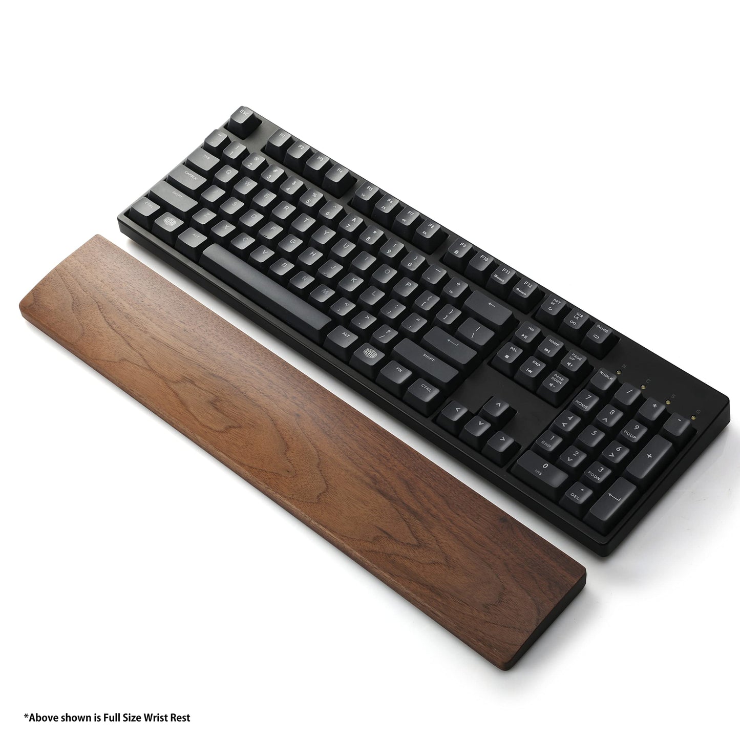 Faluber Wooden Wrist Rest, 12-inch Length and 20mm Thickness for Compact Keyboard, Walnut Wood Palm