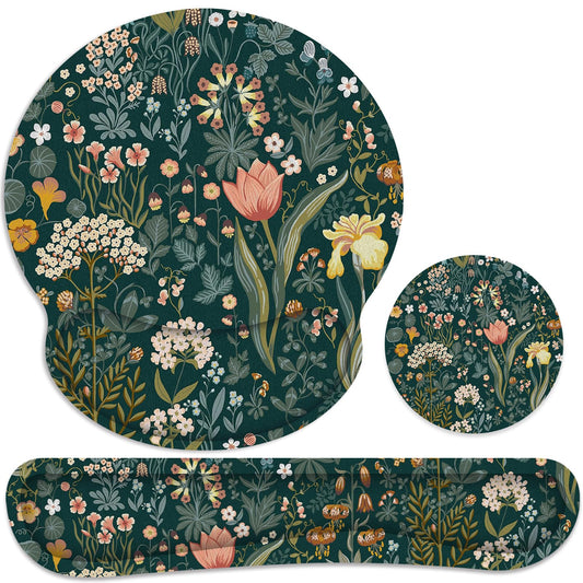 Ergonomic Mouse Pad with Wrist Rest and Keyboard Wrist Rest, Mousepad