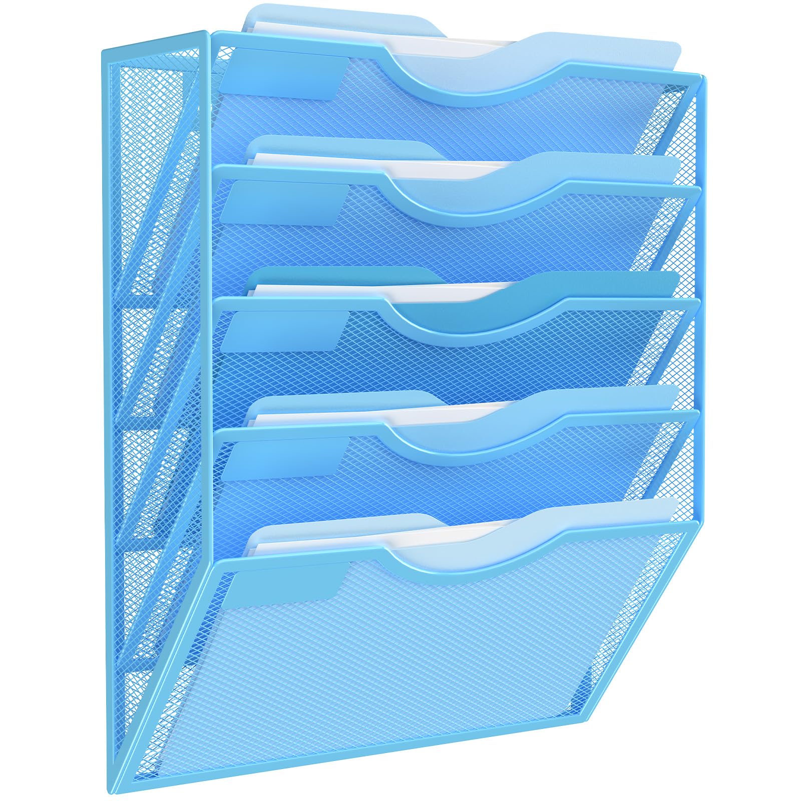 Kuntine.B Wall File Organizer Office Hanging Magazine Holder Wall File Organizer for Office Home