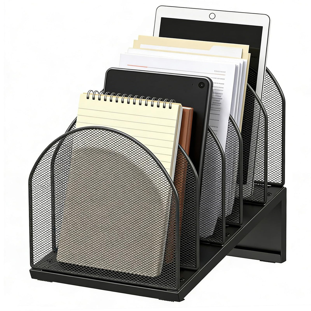 gianotter Desktop File Organizer with 5 Compartments