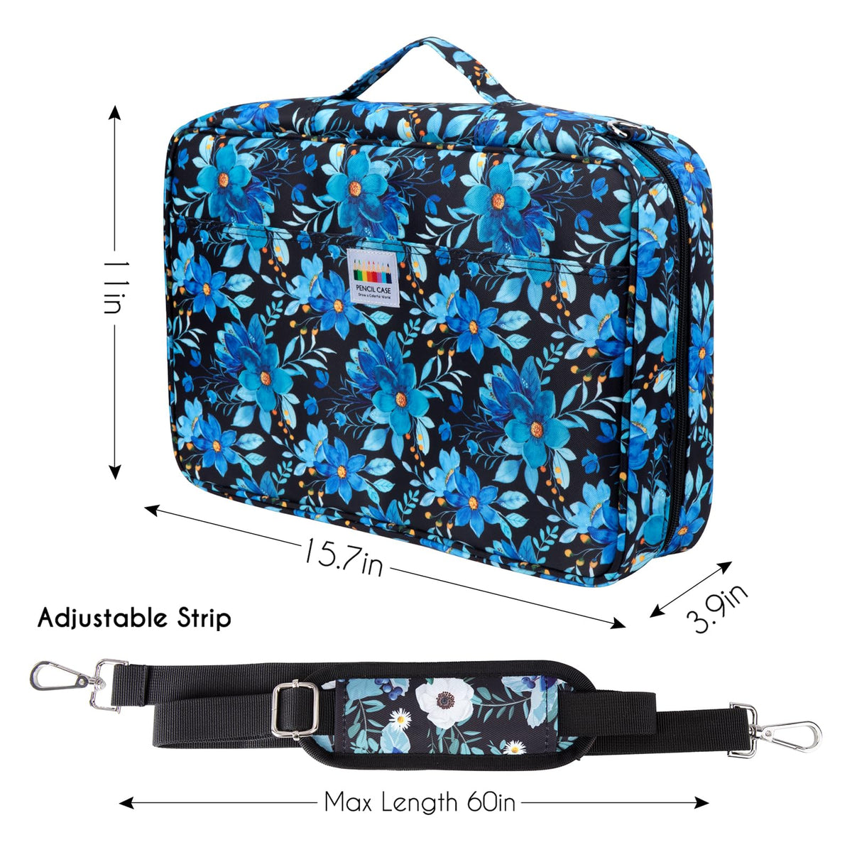 YOUSHARES Big Capacity Colored Pencil Case - 480 Slots large Pen Case Organizer with Multilayer