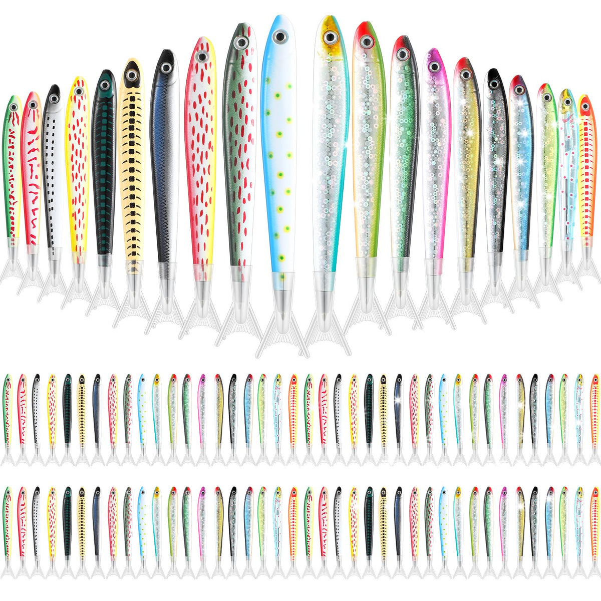 Meanplan 80 Pack Fish Pen Fishing Party Favors Birthday Gifts