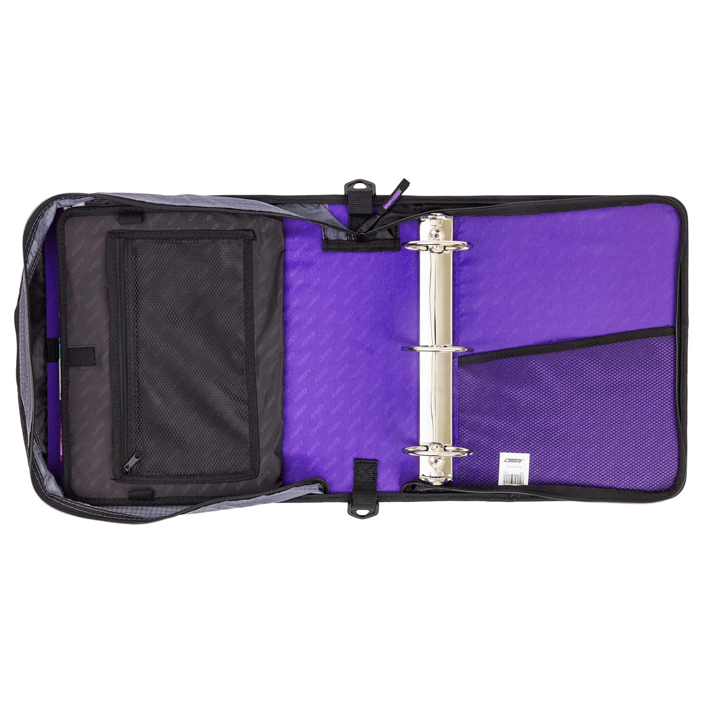 Case-it School Zipper Binder | 3" O-Rings | 600-Sheet | D-146 Purple Haze