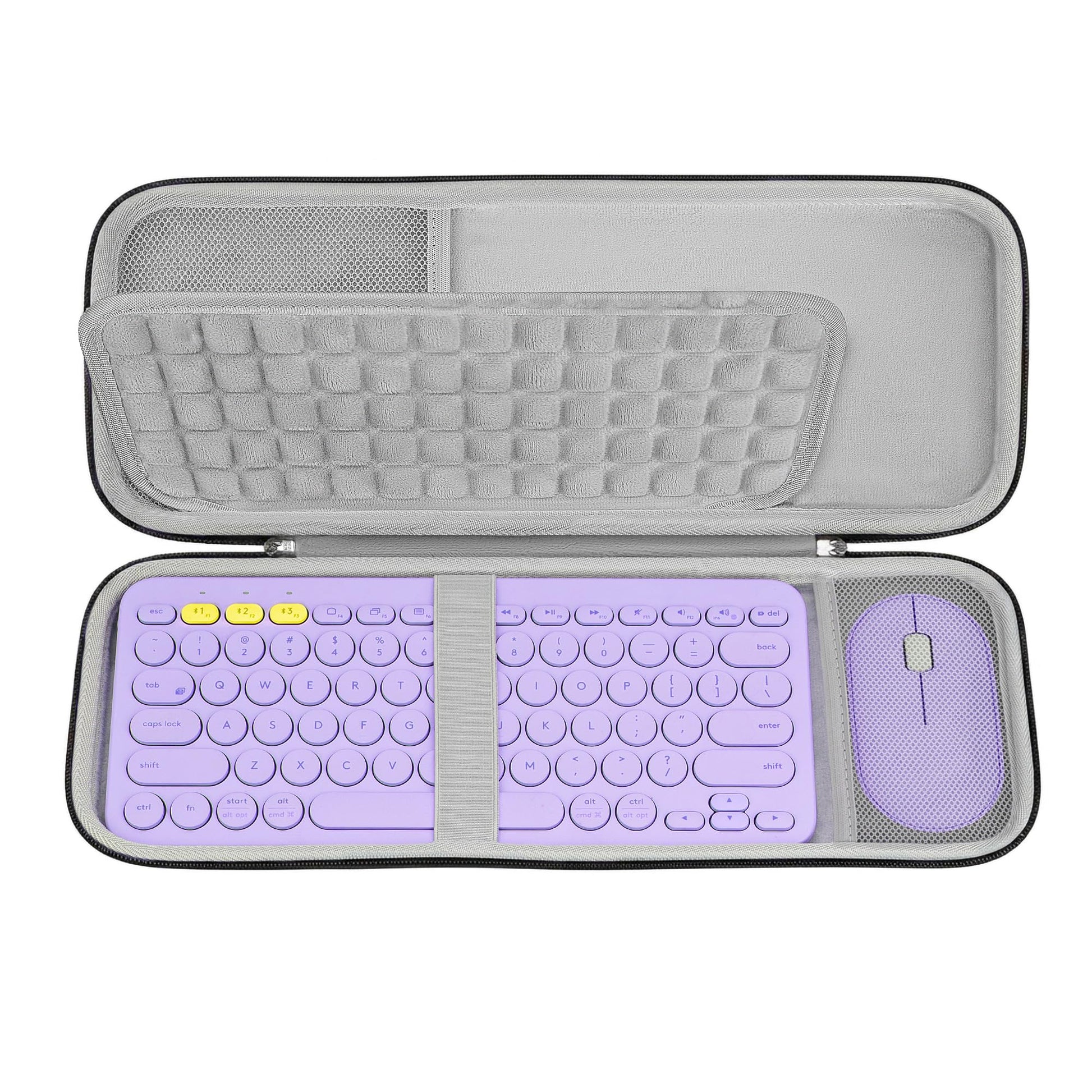 GEEKRIA Hard Shell Travel Carrying Case, Compatible with Logitech K380/K380s Keyboard + M350/M350s