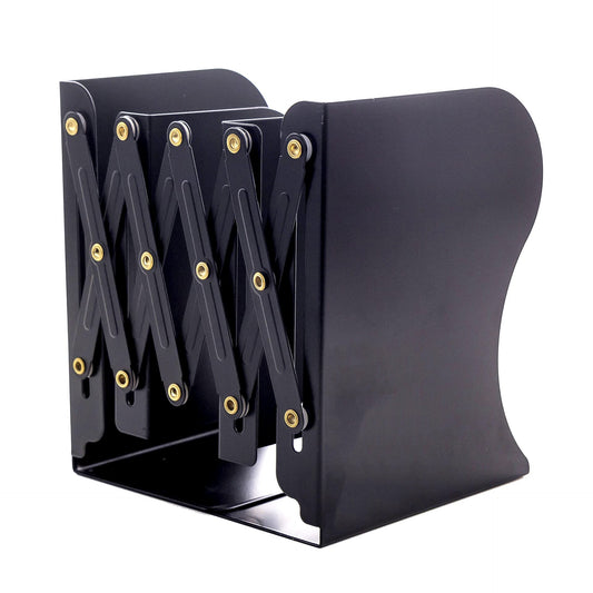 Adjustable Bookends Metal Book Ends for Heavy Book Holder Heavy Duty Bookends Nonskid Bookcase