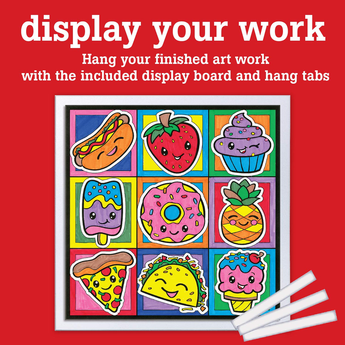 Faber-Castell Color by Number Foodie Friends - Color and Display 1 Color by Number Board