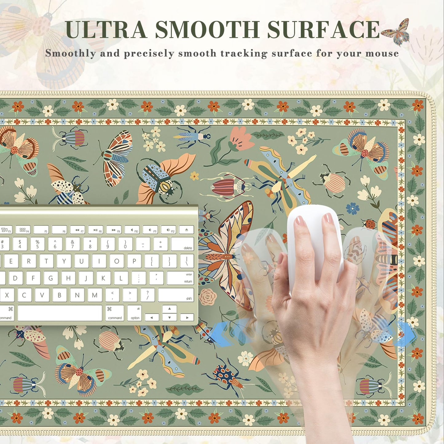 iCasso Green Large Mouse Pad, Desk Matt for Desktop