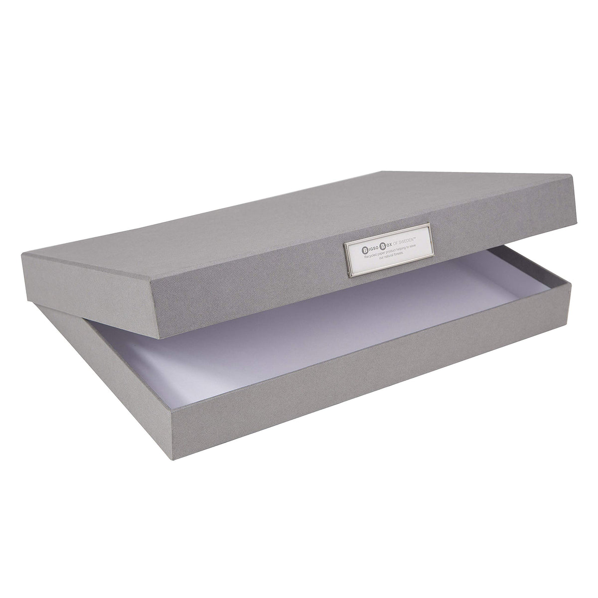 Bigso Sven Fiberboard Classic Hinged Document Box - File Organizer for Important Paperwork