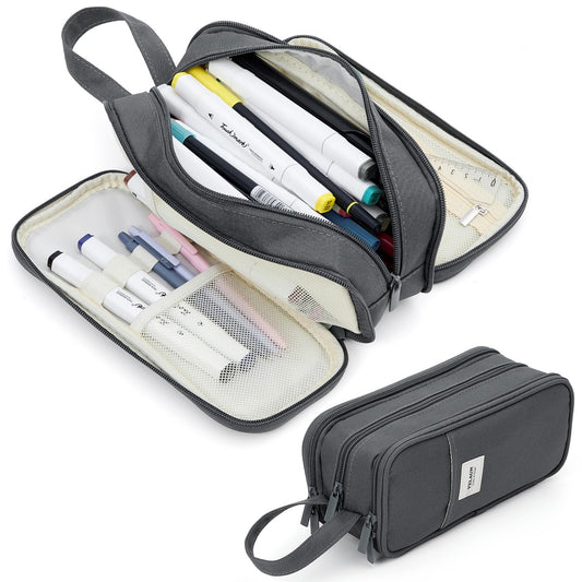 VELAUN Pencil Case Pouch, Large Capacity Pencil Box Bag, Aesthetic Pen Organizer for School