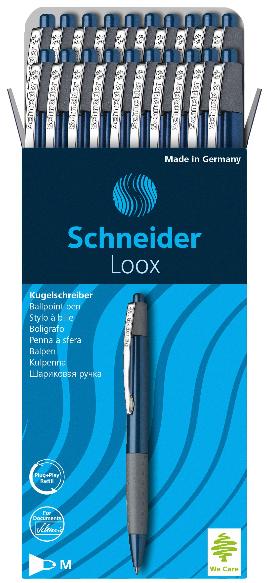 Schneider 135503 LOOX Blue/775 Ballpoint Pen Blue Pack of 20