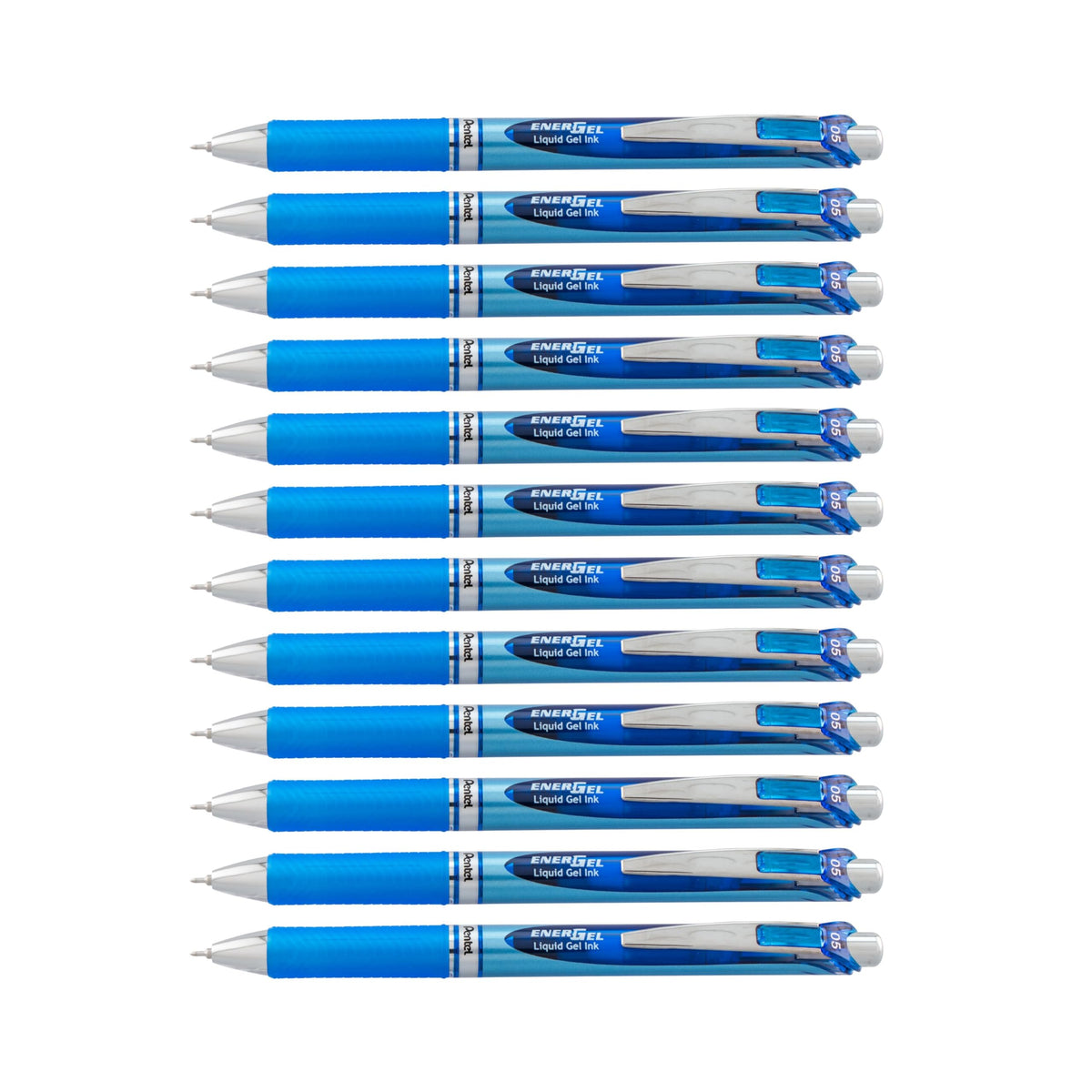 Pentel® EnerGel™ RTX Retractable Liquid Gel Pens, Fine Point, 0.5 mm, 54% Recycled, Assorted Barrel