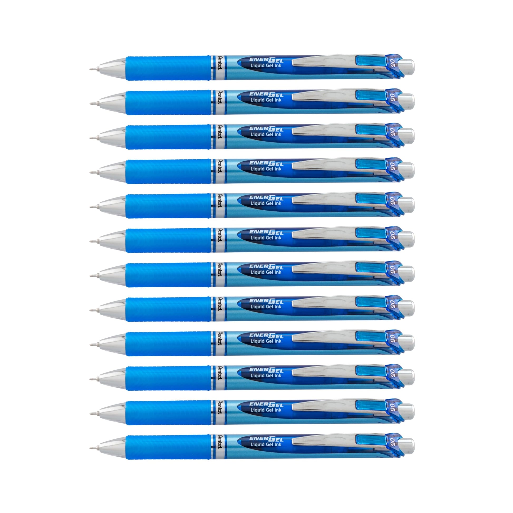 Pentel® EnerGel™ RTX Retractable Liquid Gel Pens, Fine Point, 0.5 mm, 54% Recycled, Assorted Barrel