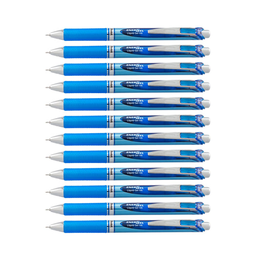 Pentel® EnerGel™ RTX Retractable Liquid Gel Pens, Fine Point, 0.5 mm, 54% Recycled, Assorted Barrel