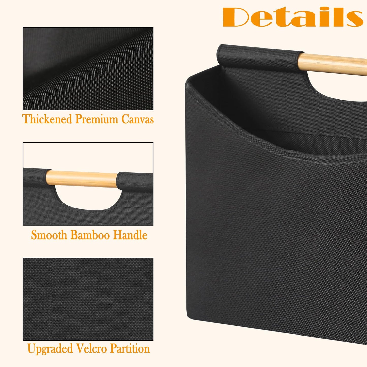 Neateam Magazine Holders, Foldable Magazine File Holder with Handle Magazine Rack Floor, Newspaper