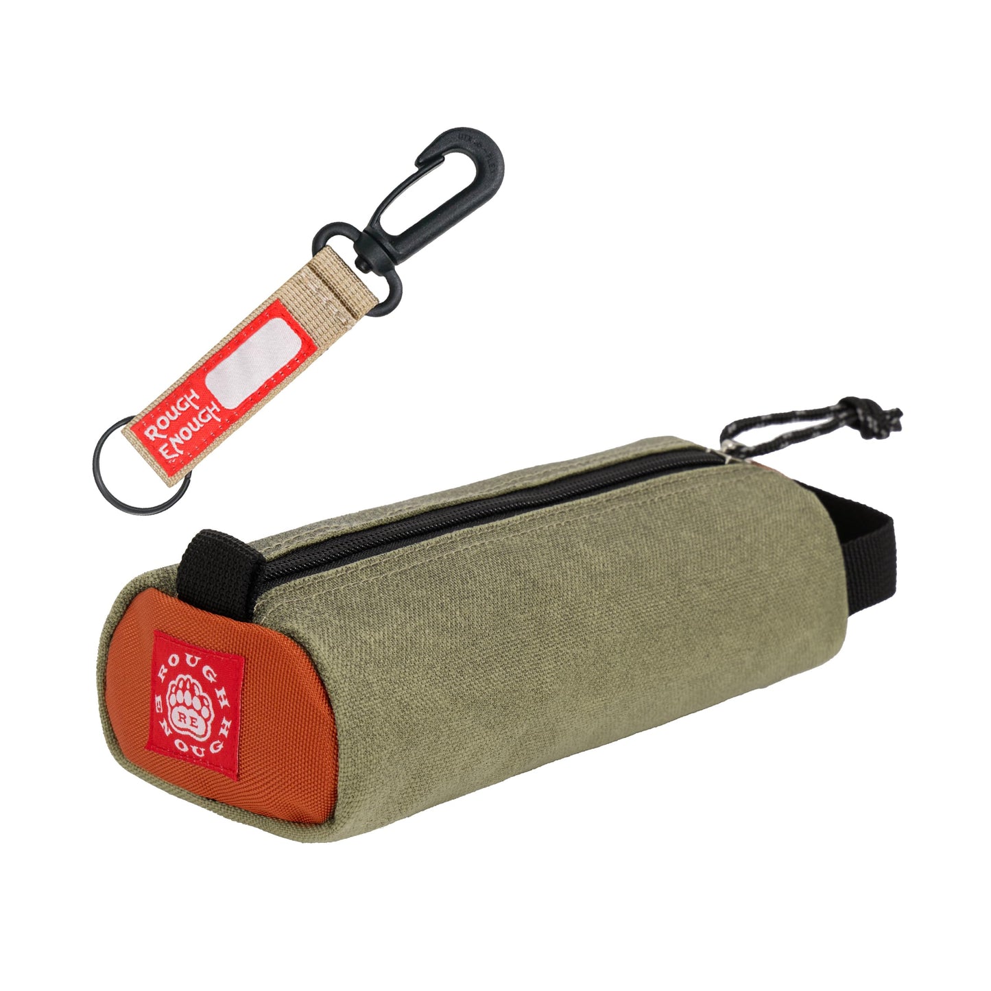 Rough Enough Small Pencil Case Pouch, Stationery Bag for Students, Beige
