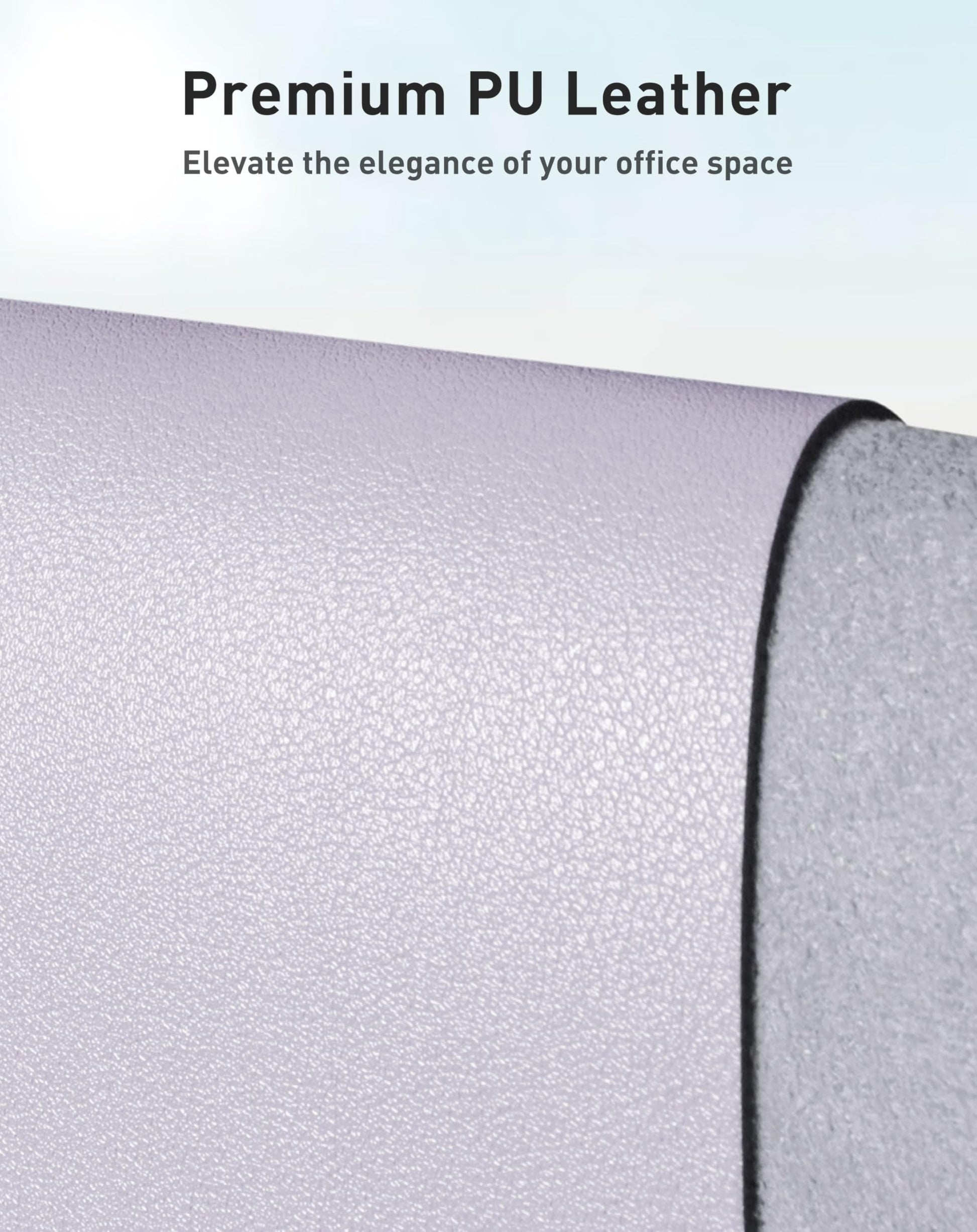 Aothia Faux Leather Desk Mat - Large Mouse Pad, Non-Slip PU Leather Blotter, Waterproof Writing