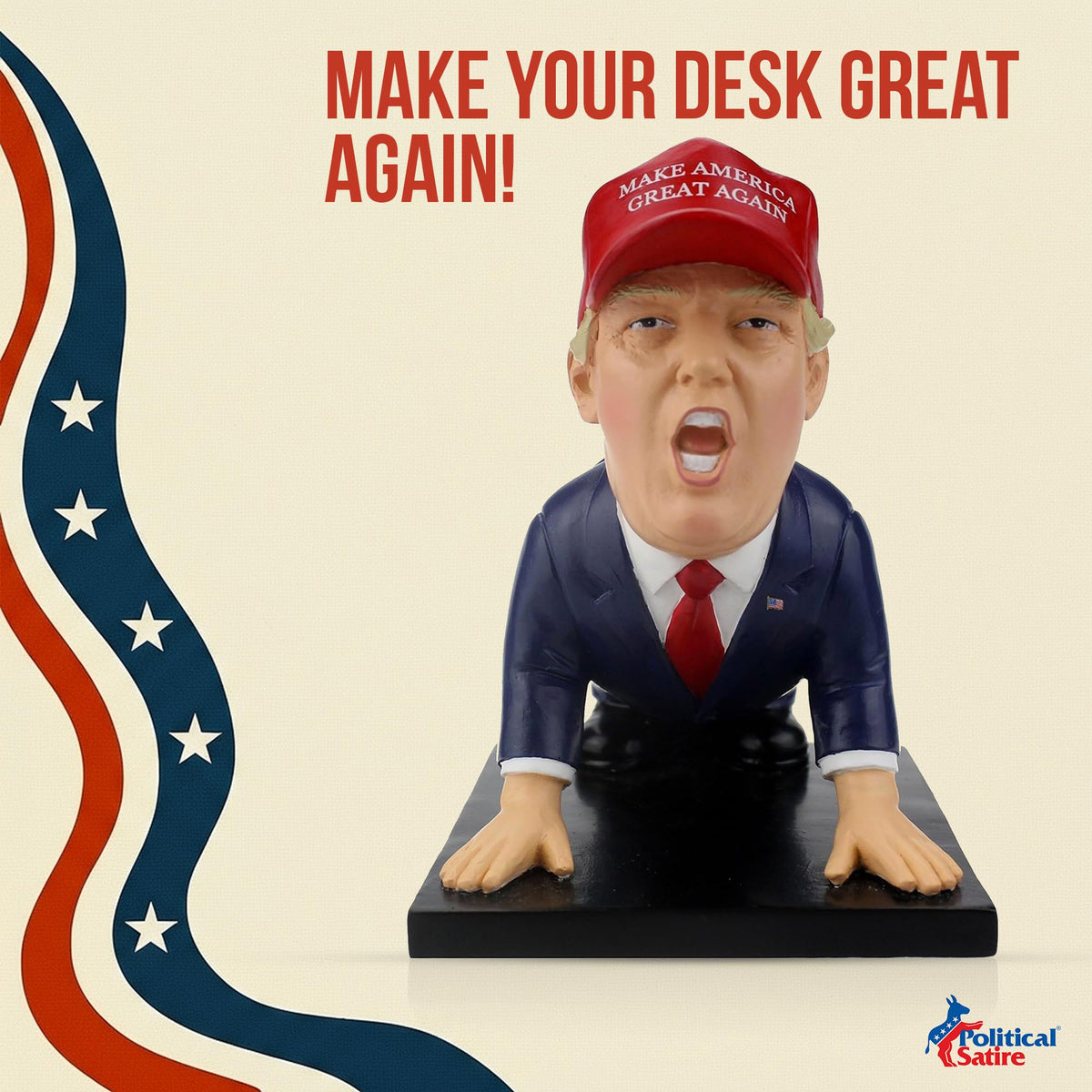 Donald Trump Pen Holder - Donald Trump Merchandise. Funny Gifts for Men, White Elephant Gifts for