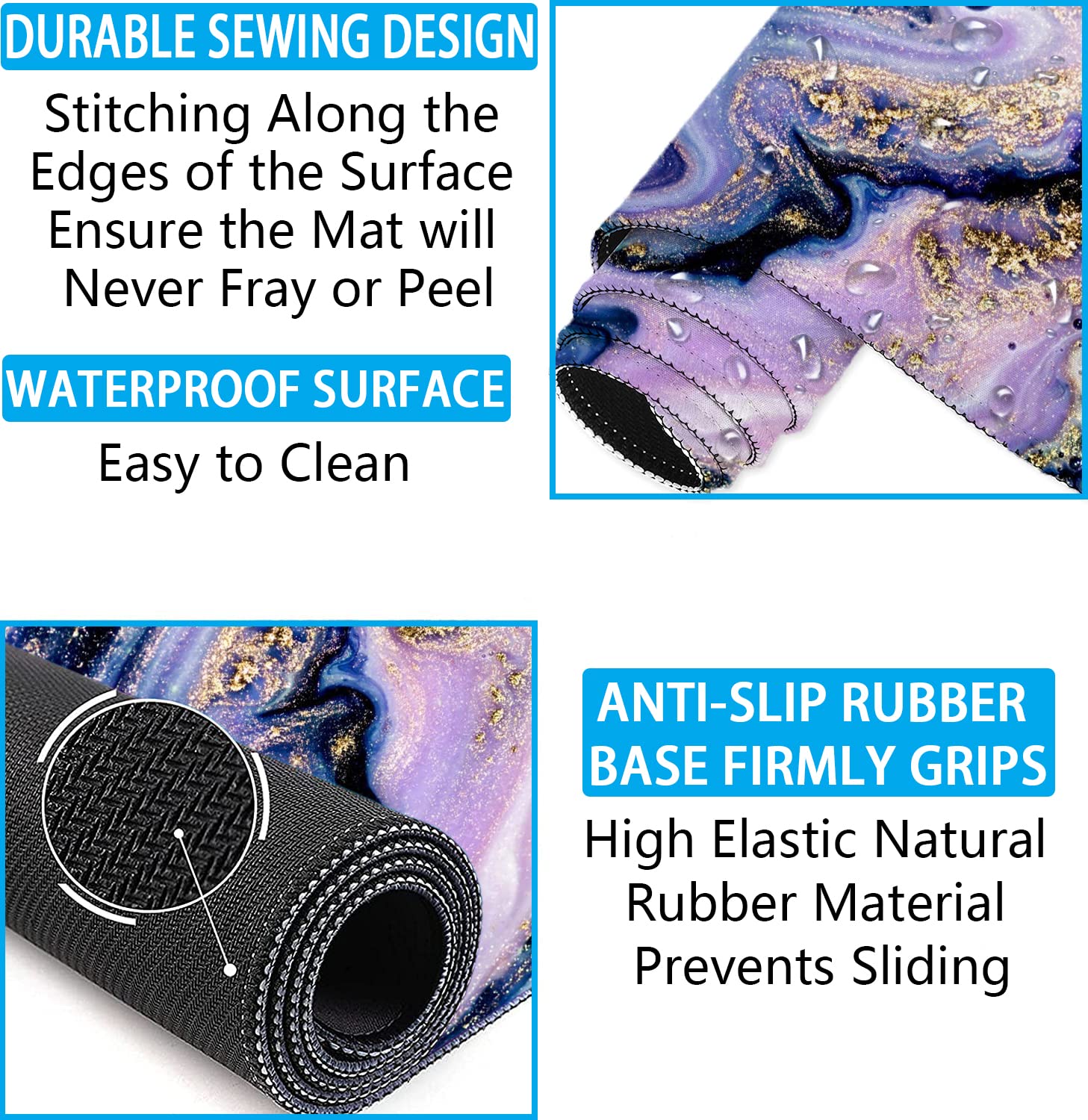 Large Mouse Pad with Wrist Rest, 4-in-1 Wrist Rest for Keyboard and Mouse