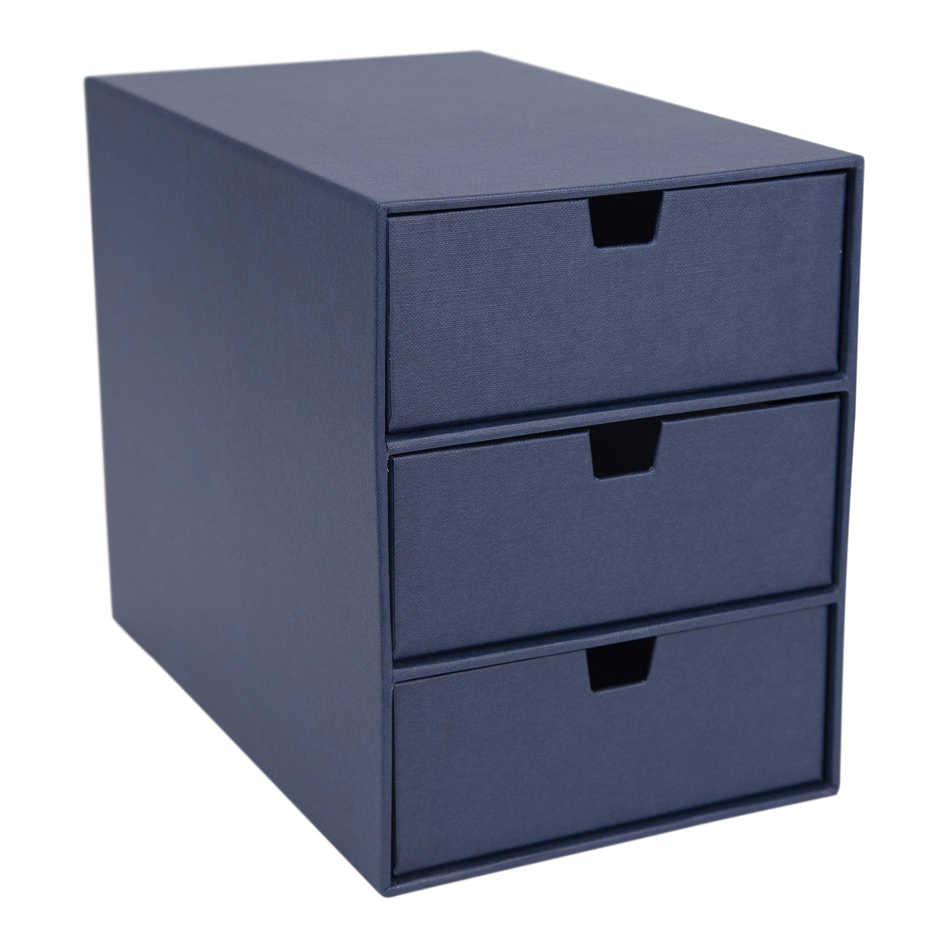 Bigso Box of Sweden Ingrid 3-Drawer Fiberboard Desk Organizer for Office Supplies & Accessories