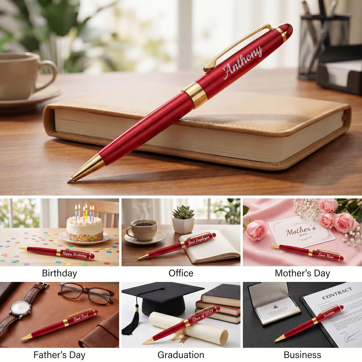 Personalized Business Ballpoint Pens - Quality Pens Metal Body no plastic