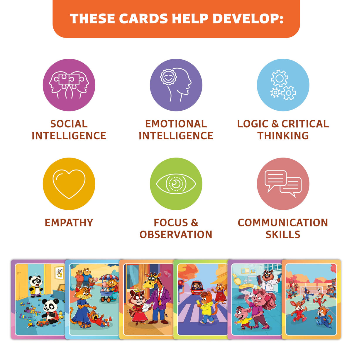Who What Why Conversation Cards for Kids, Speech Therapy Materials, Ages 4+
