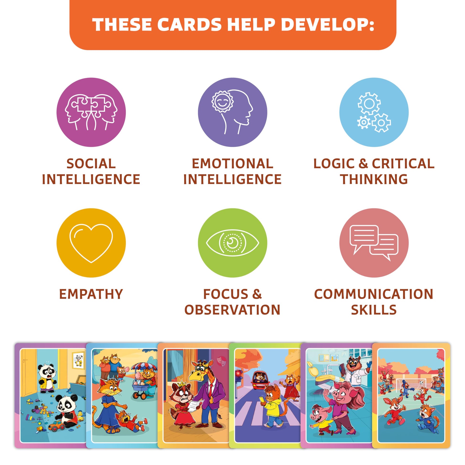 Who What Why Conversation Cards for Kids, Speech Therapy Materials, Ages 4+